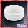 烟灰缸创意客厅陶瓷时尚大号 家用简约圆形纯白色陶瓷专用烟缸