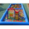 儿童充气沙池组合套装大型加厚决明子玩具沙滩池公园广场摆摊水池