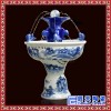 陶瓷鱼缸中式风水轮流水喷泉 客厅水景风水轮桌面装饰摆件