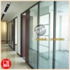 深圳办公室隔墙生态板混搭百叶隔断铝合金钢化玻璃高隔间厂家直销