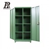 扬州工具存放柜资料柜绿色双开门四层八格储物柜层板可调节