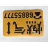 湖南省燃气贴供应 路面指向贴 地面黏贴标志牌 燃气地贴标志