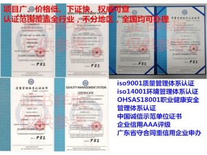 杭州市ISO9001认证怎样快速办理
