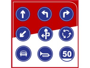 粤盾交通圆形标识牌反光牌可定制告示牌警示牌