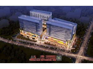 杭州酒店建筑外观3D效果图设计制作公司