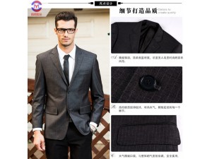 上海量身手工订做西服企事业单位员工西装正品毛料可看图样订制