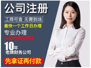 上海全区免费注册公司，代理记账等各项企业服务