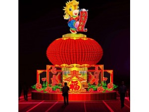 春节庙会花灯出售