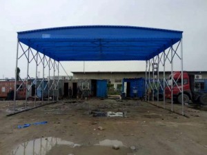 西安中赞生产推拉雨棚，物流蓬，宵夜蓬，工厂雨棚