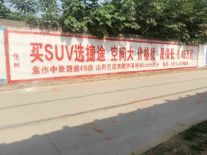华泰人寿鹤壁涂料墙体广告要接地气的方言