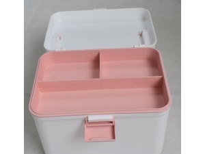 便携式分层收纳药箱儿童药箱整理箱分类药箱