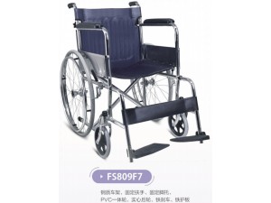 福建厂家 普通钢质轮椅 舒适靠背残疾人老人轮椅FS809F7