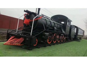 复古火车模型展览美陈游乐设施租售