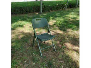 吹塑便携折叠椅军绿色会议椅
