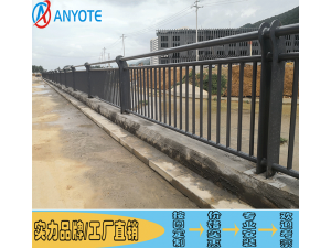 河道栏杆施工环境 佛山304不锈钢护栏 天桥烤漆扶手定制
