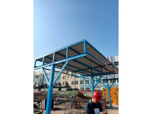 广州厂家直供钢筋加工棚 建筑工地钢筋防护棚 木工防护棚