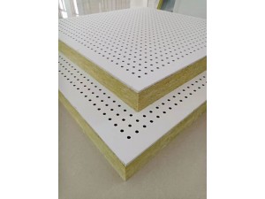 穿孔复合吸音板玻璃棉隔音板冲孔水泥板穿孔石膏板岩棉吸声板